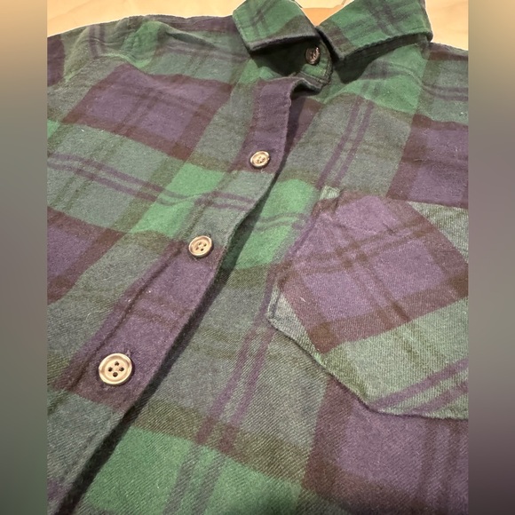 Old Navy ‘The Class Shirt’ Women’s Green Flannel Size Extra Small 100% Cotton - Picture 5 of 5